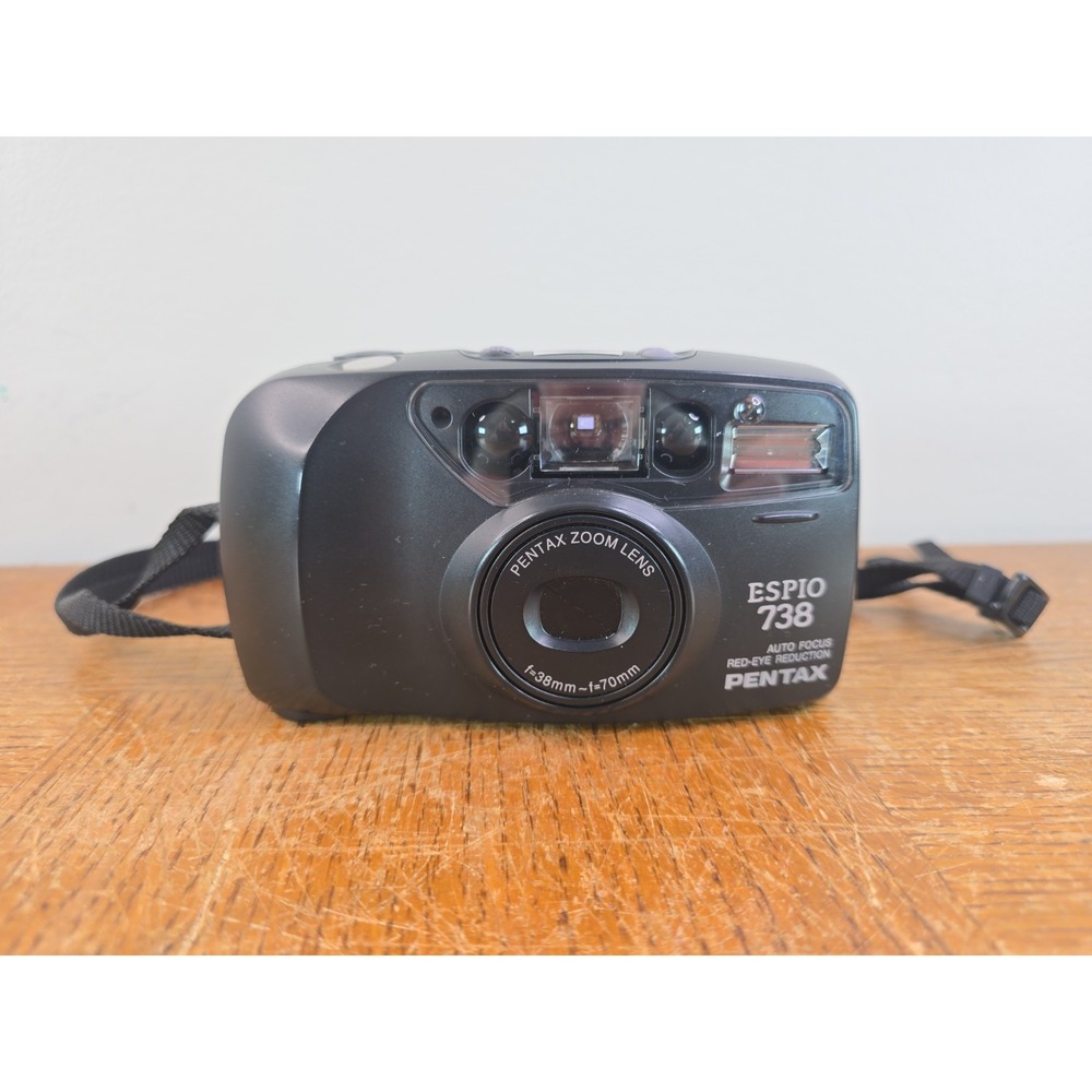 Pentax Espio 738 35mm Point & Shoot Camera Great Condition FILM Tested Working